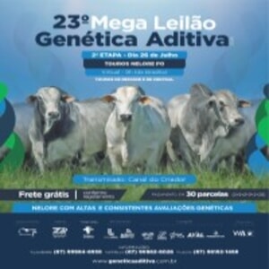 23º Leilão Genética Aditiva - 2ª Etapa Touros